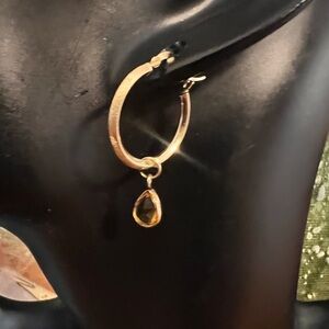 14K Michael Anthony Hoop Earrings / Gold Citrine Jackets